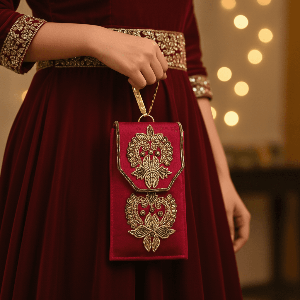 Beaded Phone Pouch