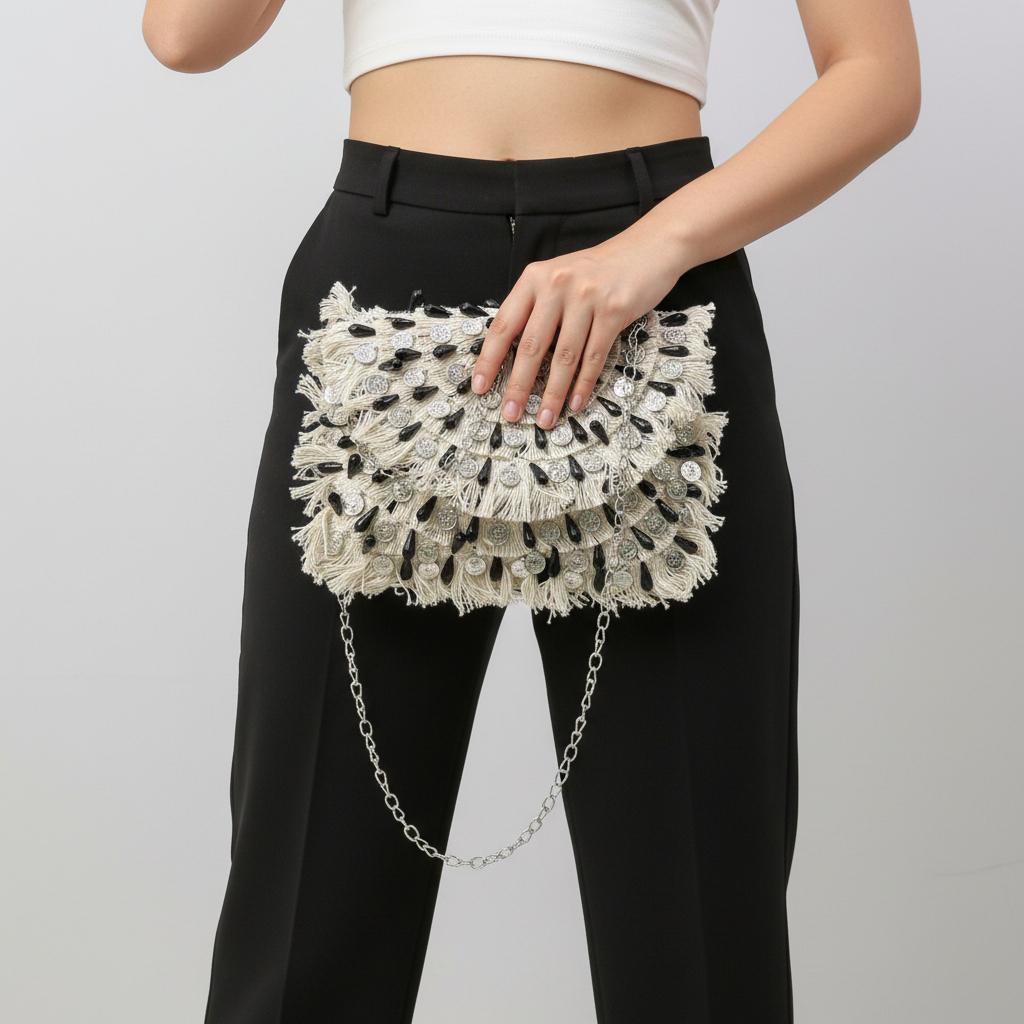 Boho Fringe Clutch