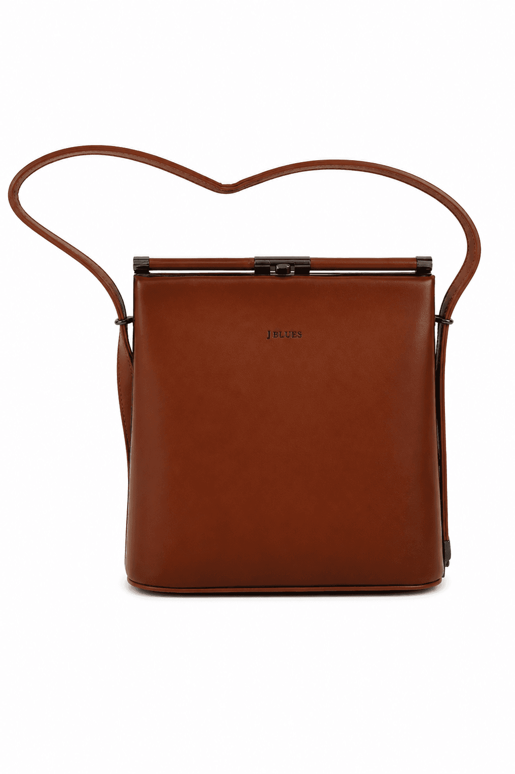Bruna Brown Vertical Sling Bag