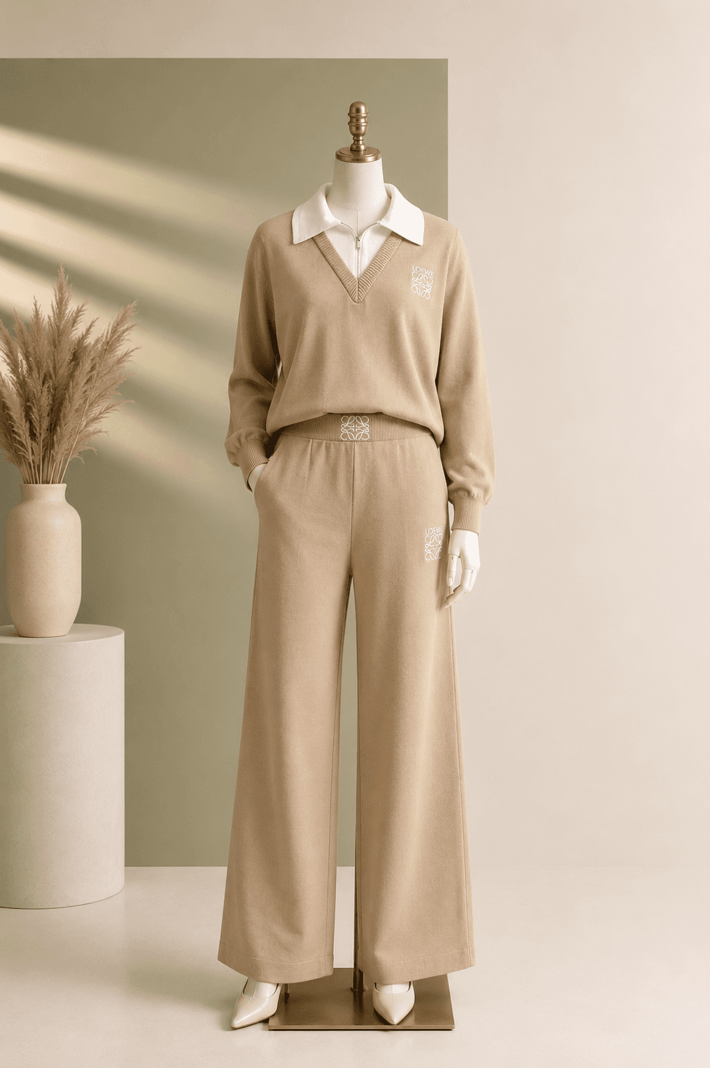 Beige Lounge Co-ord Set