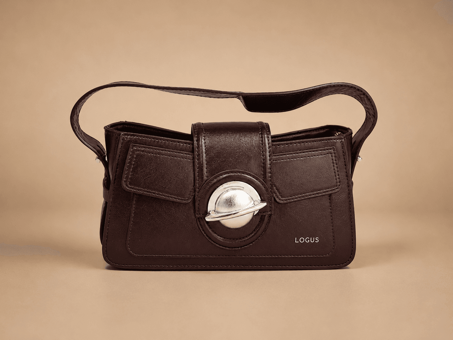Dark Brown Vintage Shoulder Bag