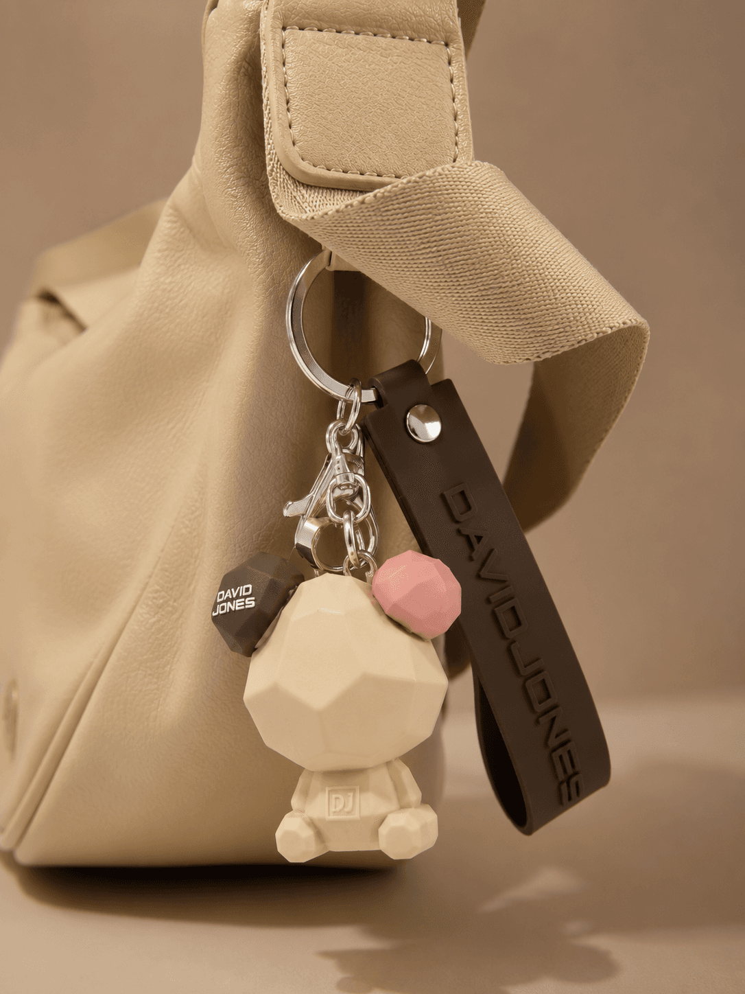 Cream Charm Hobo Bag