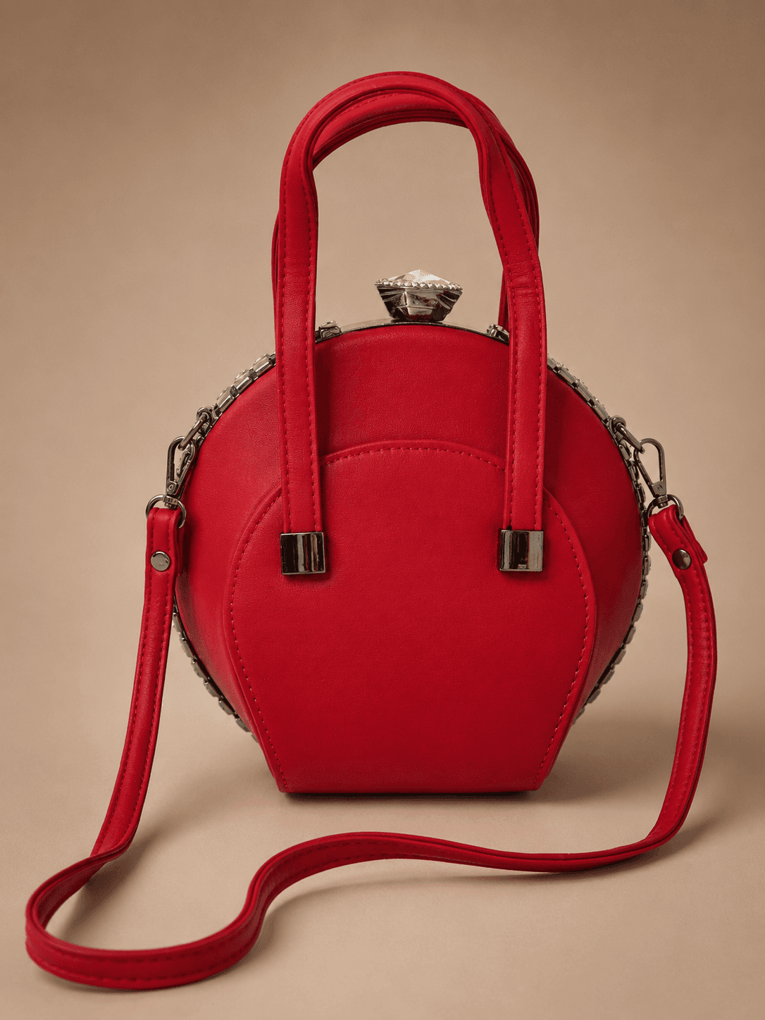 Red Oval Top Handle detachable handle