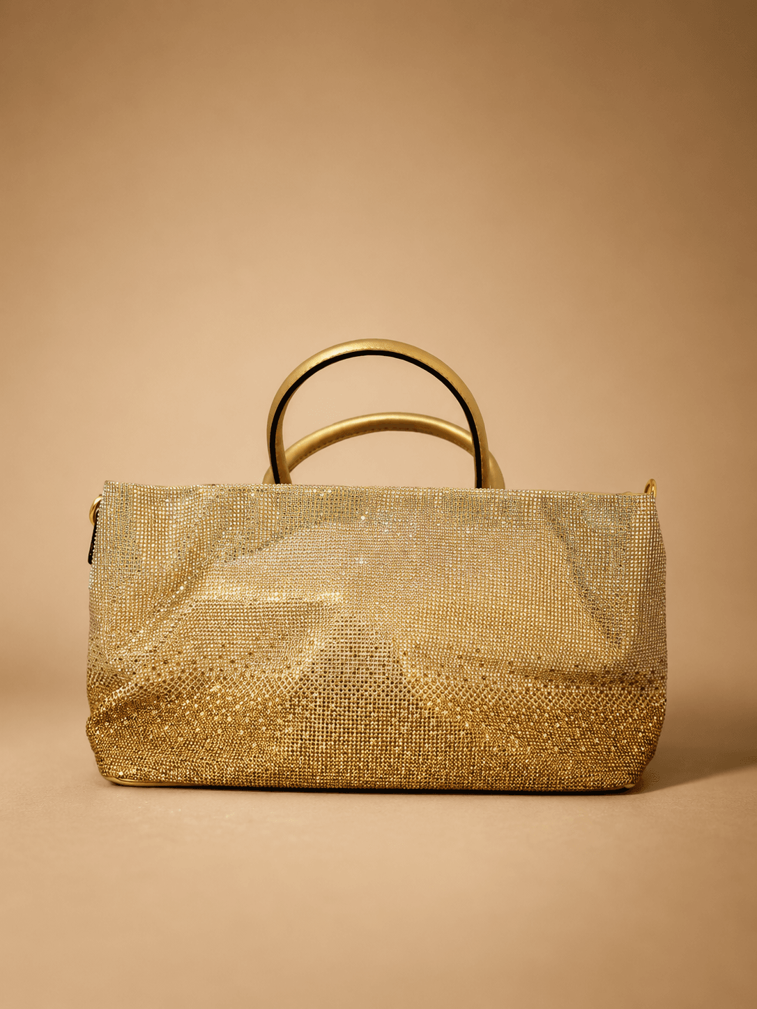 Gold Metallic Mini Handbag