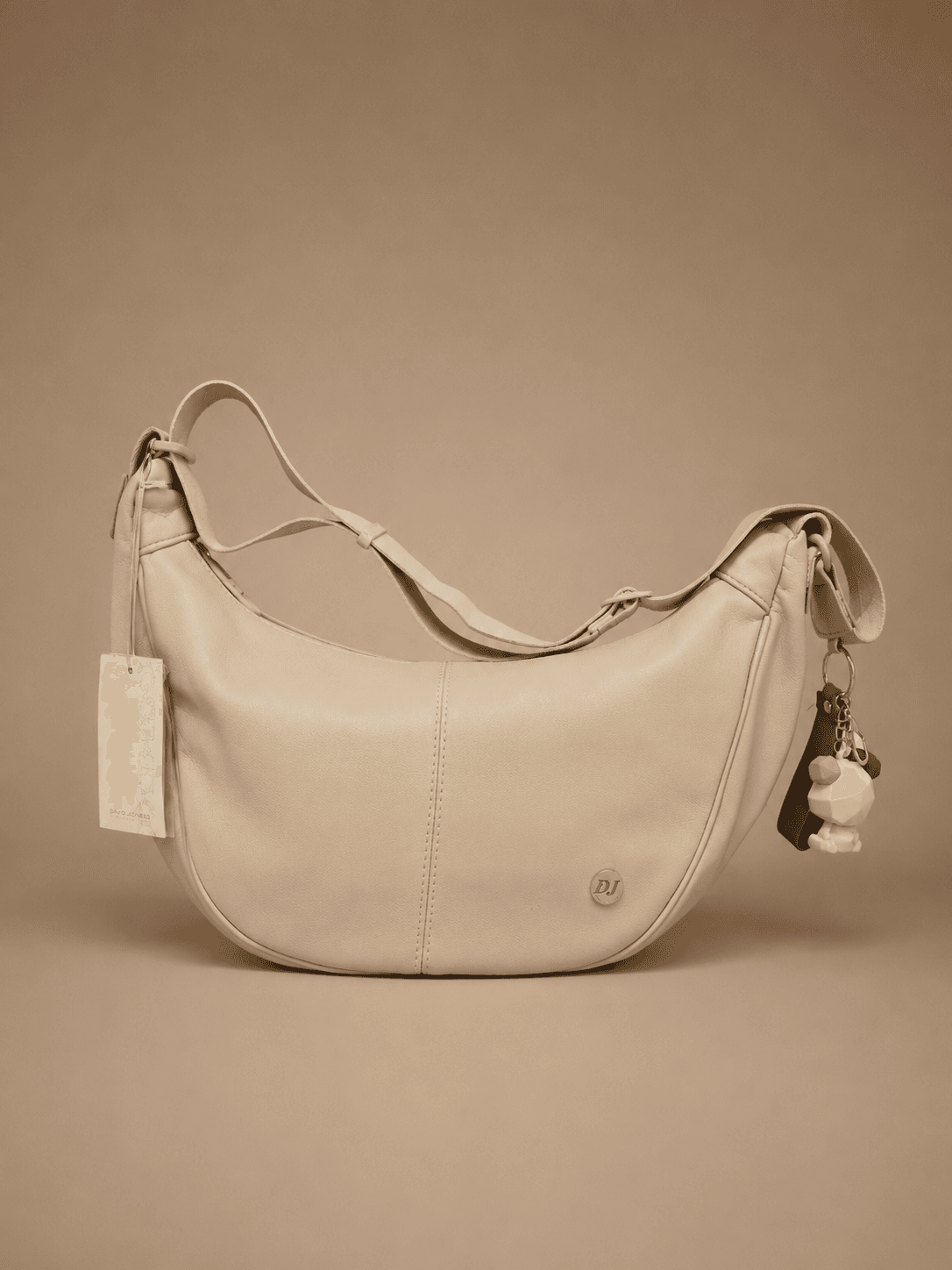 Cream Charm Hobo Bag
