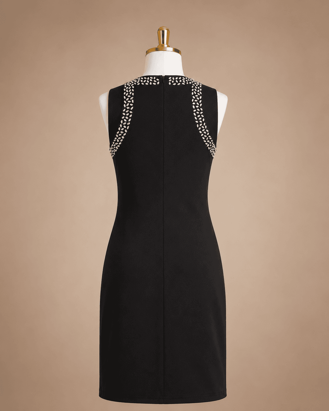 Black Sleeveless Midi Dress