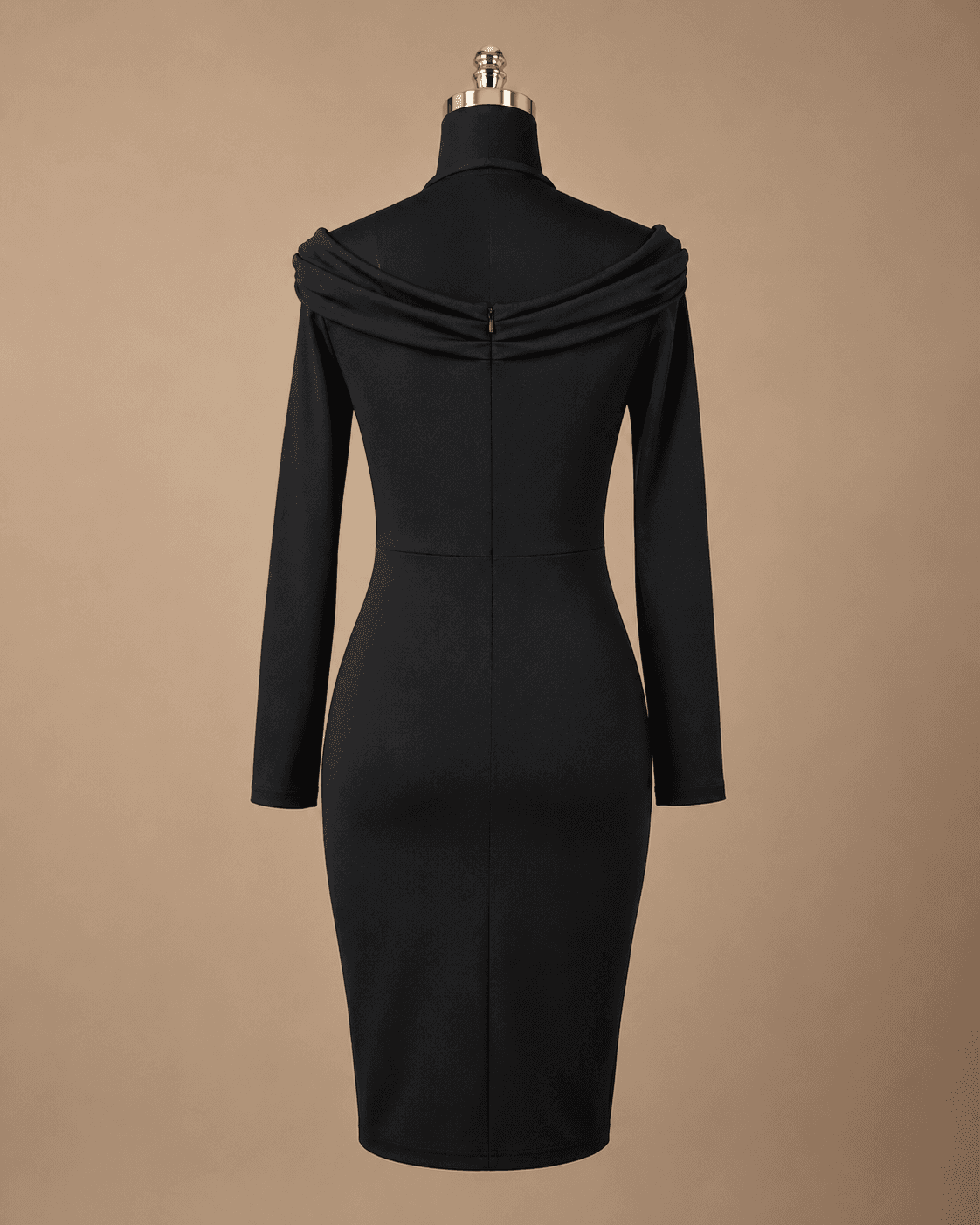 Black Structured Mini Dress