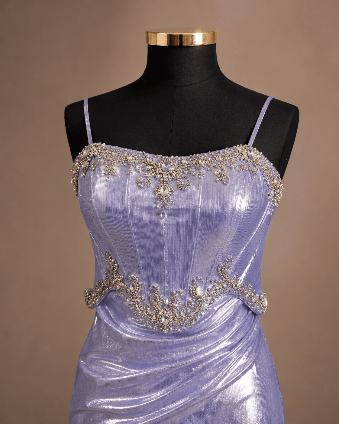 Lavender Corset Evening Gown