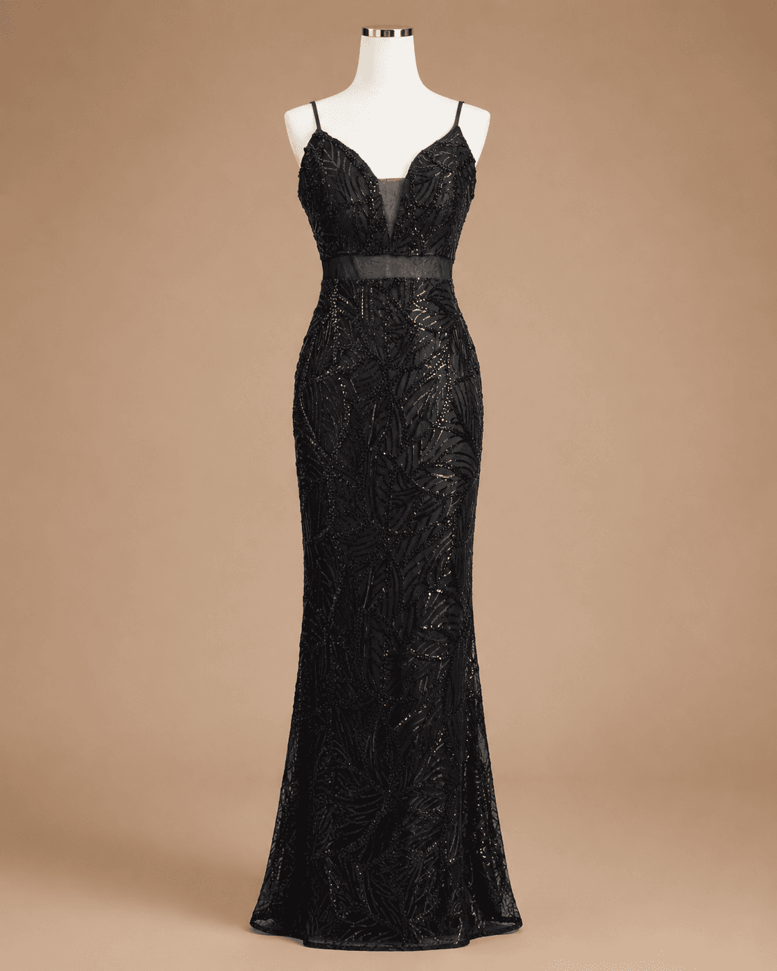 Black Lace Mermaid Gown