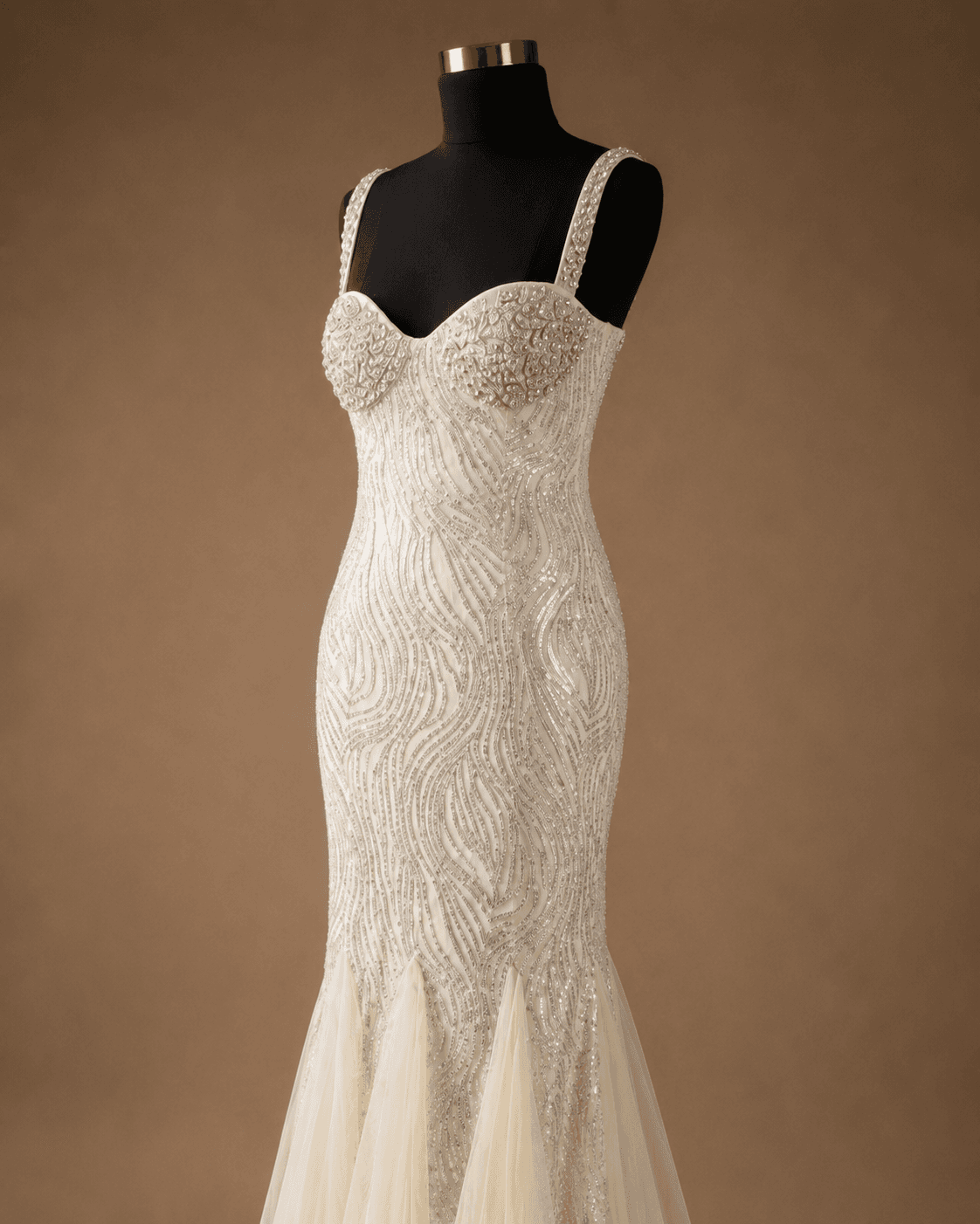 Ivory Lace Mermaid Gown