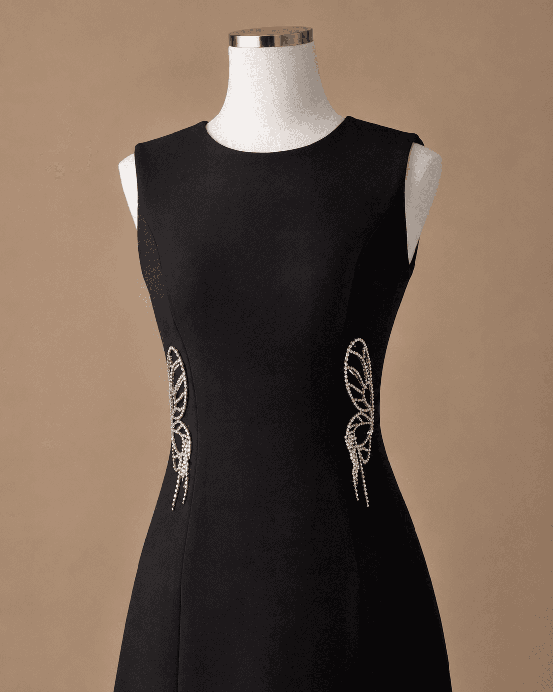 Black Sleeveless Mini Dress
