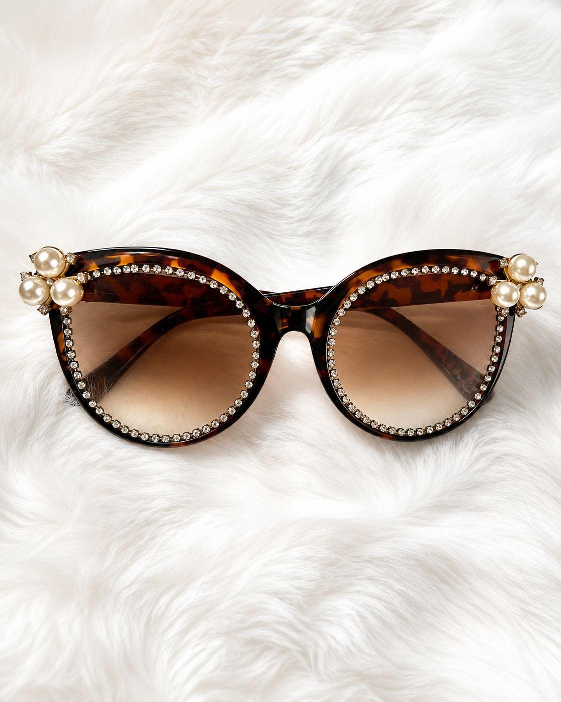 Tortoise Pearl Glam Sunglasses