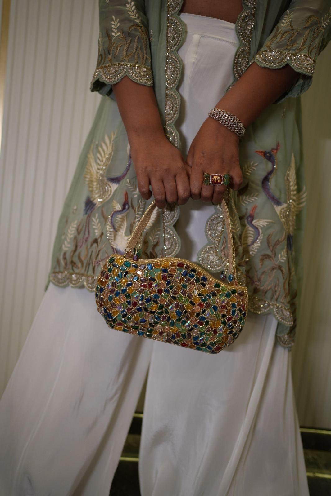 Olive Multicolor Shoulder Bag