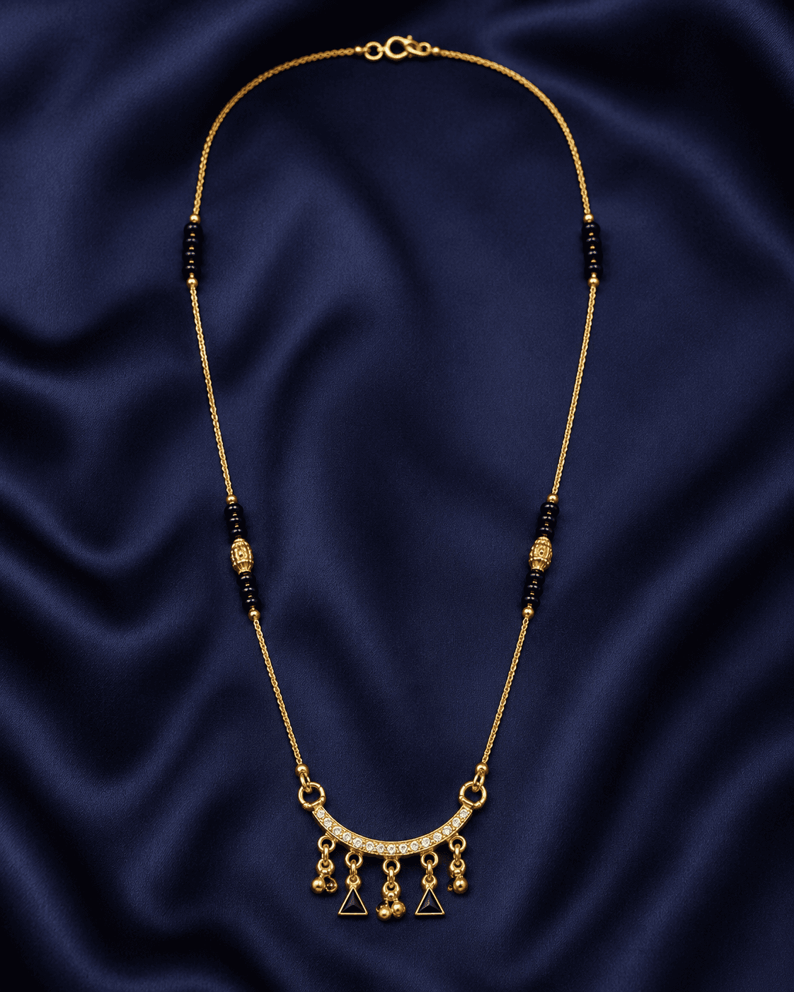 Crescent Geometric Charm Mangalsutra