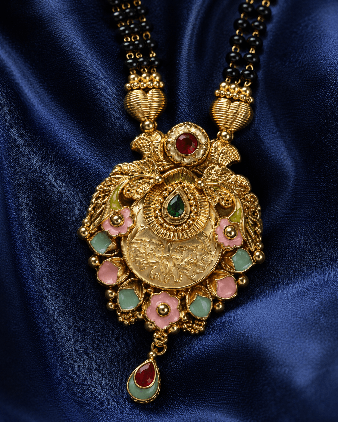 Royal Peacock Medallion Mangalsutra