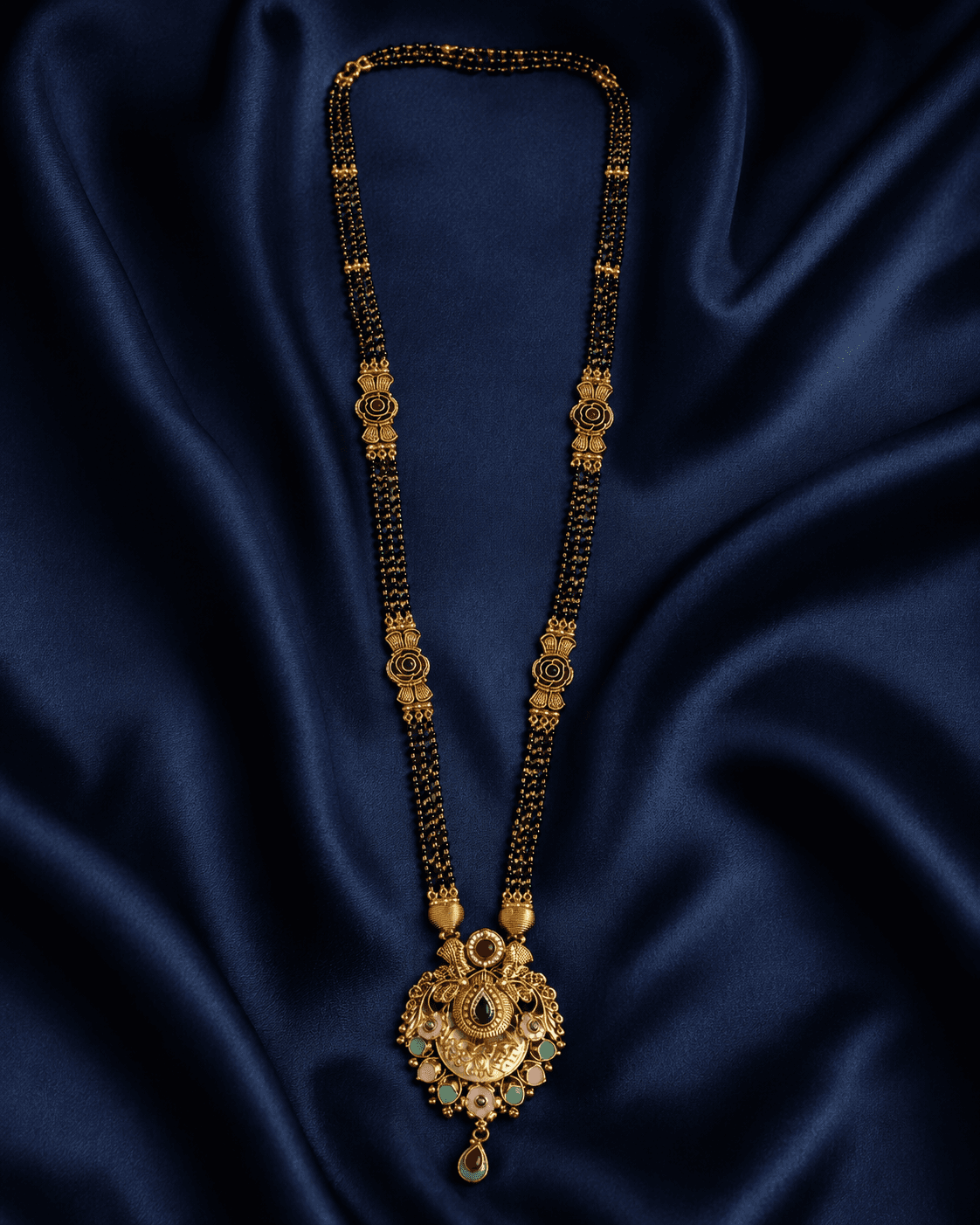 Royal Peacock Medallion Mangalsutra