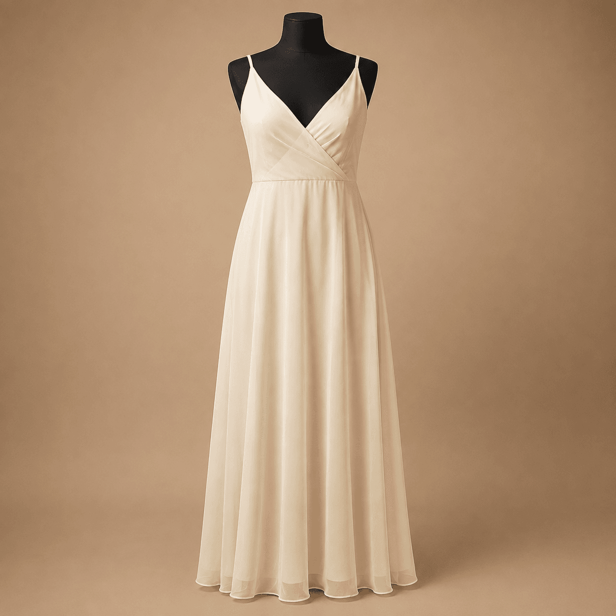 Ivory Pearl Cross-Back Gown