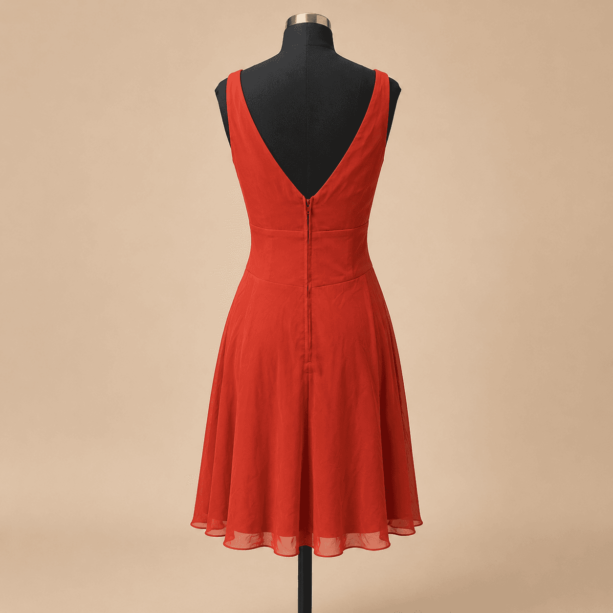 Coral Ruby Wrap Midi Dress