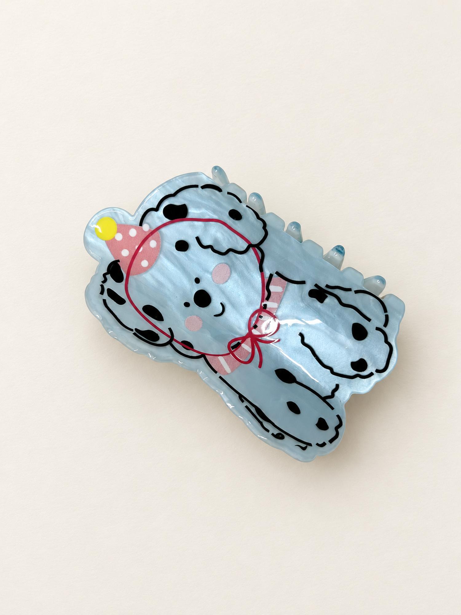 Pastel Blue Cartoon Claw Clip for Women