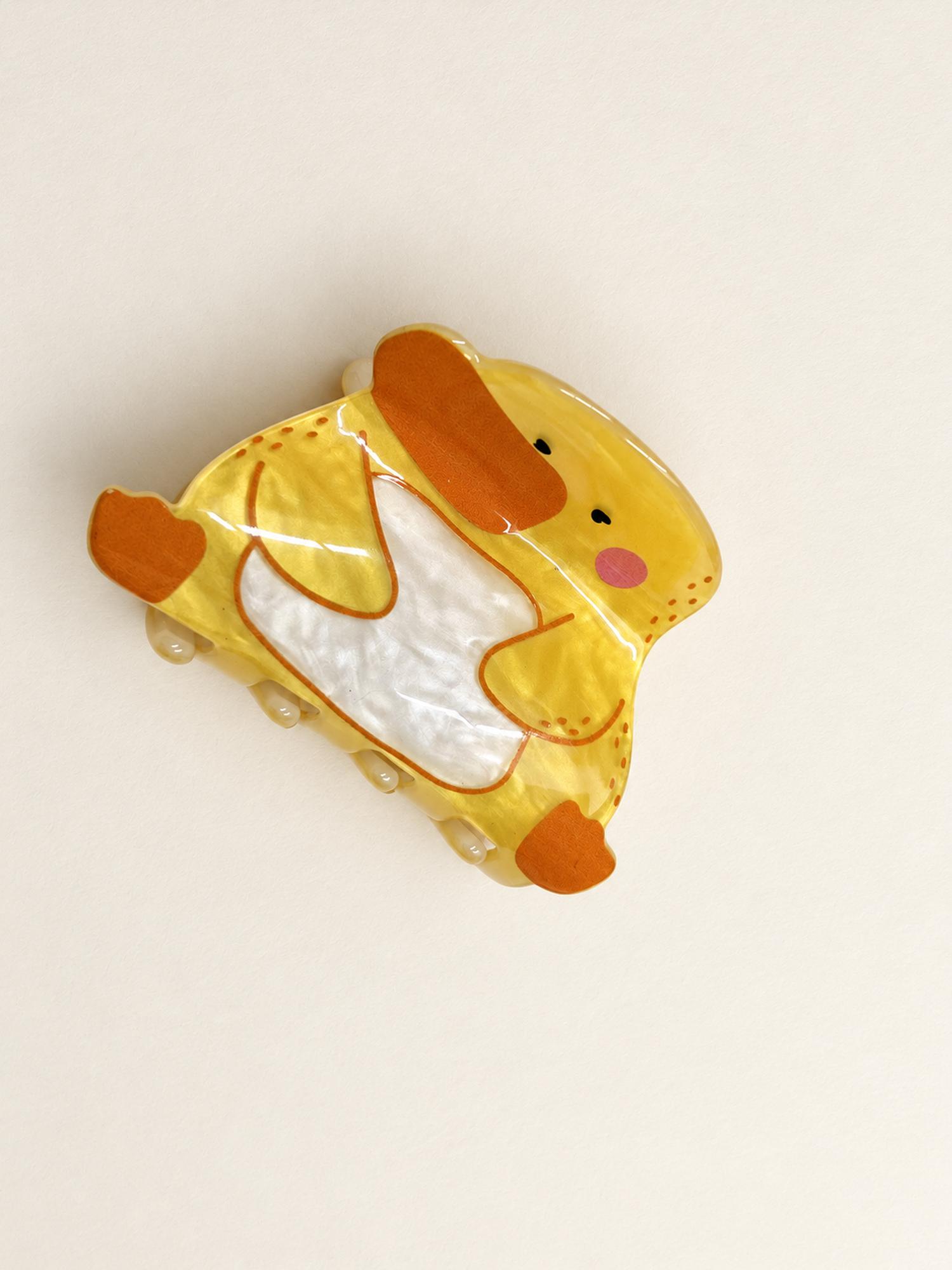 Amber Pearl Statement Claw Clip for Women