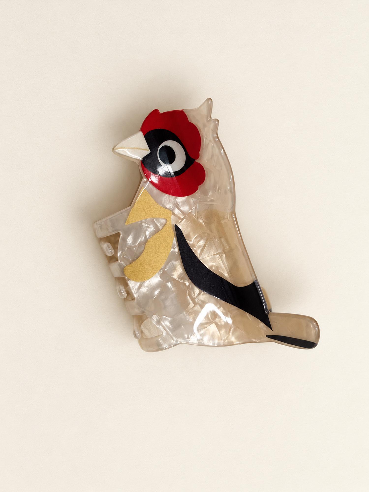Beige Bird Claw Clip for Women