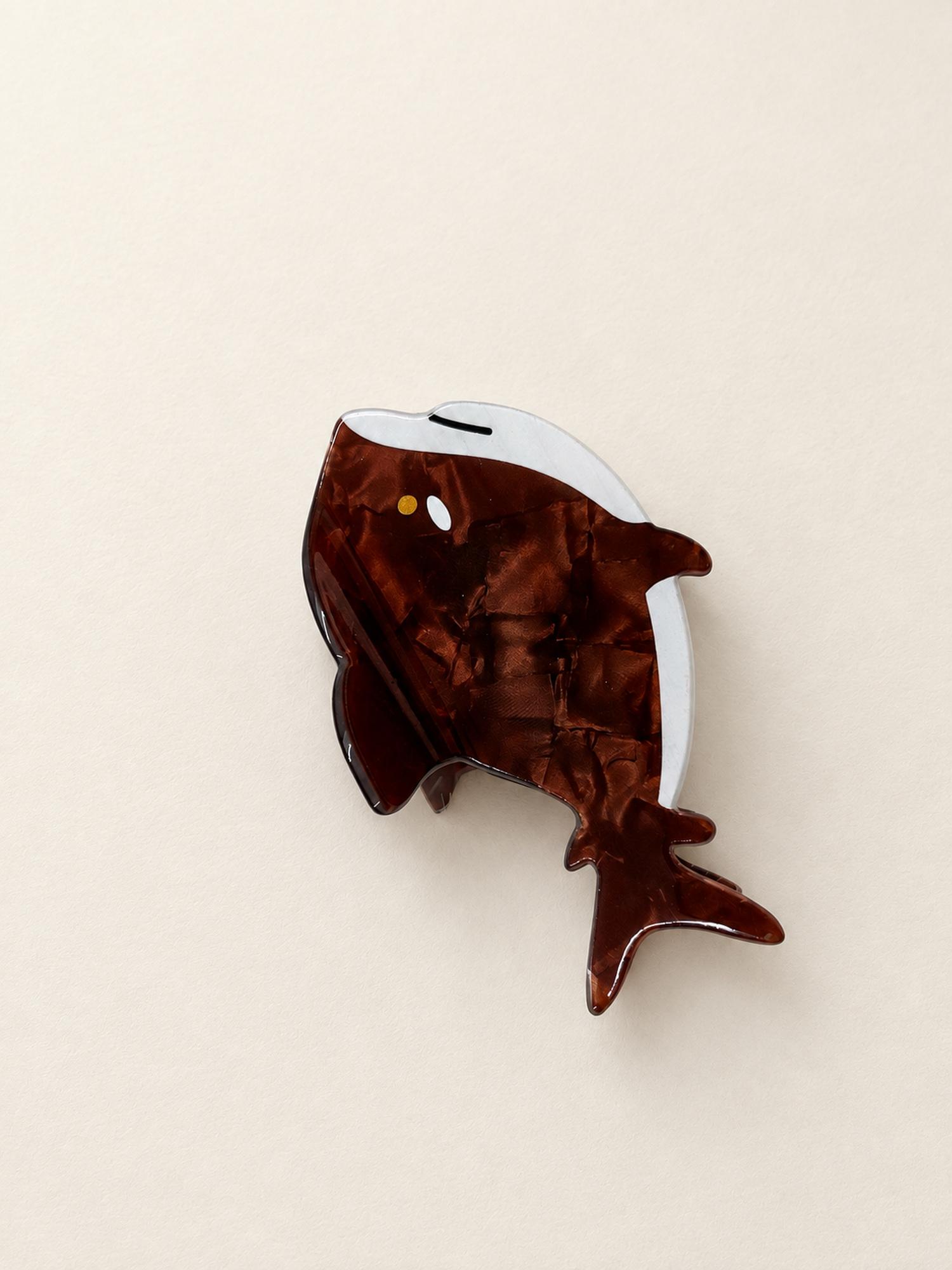 Brown Frog Claw Clip for Women
