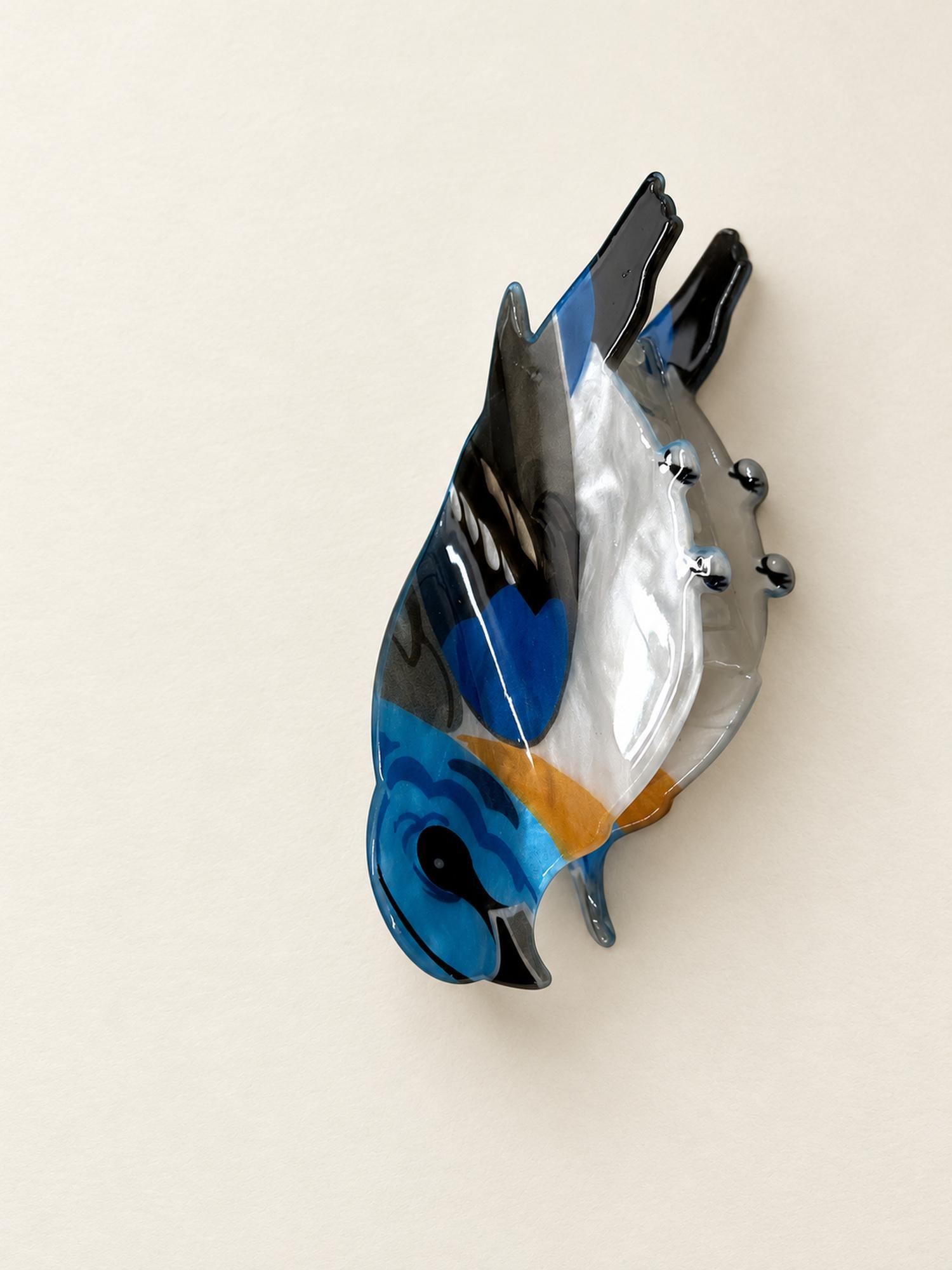 Blue Bird Claw Clip for Women