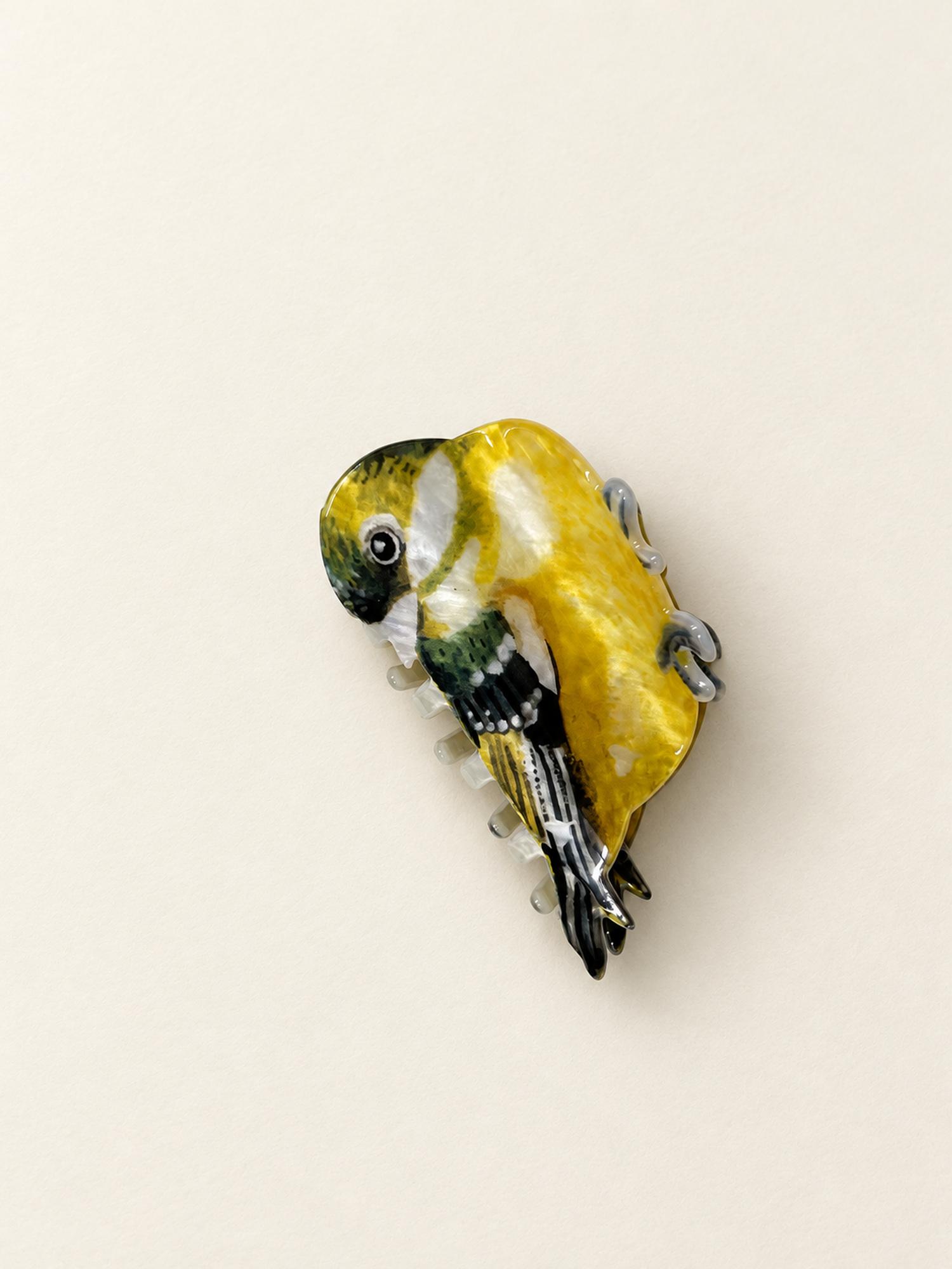 Yellow Parrot Claw Clip for Women