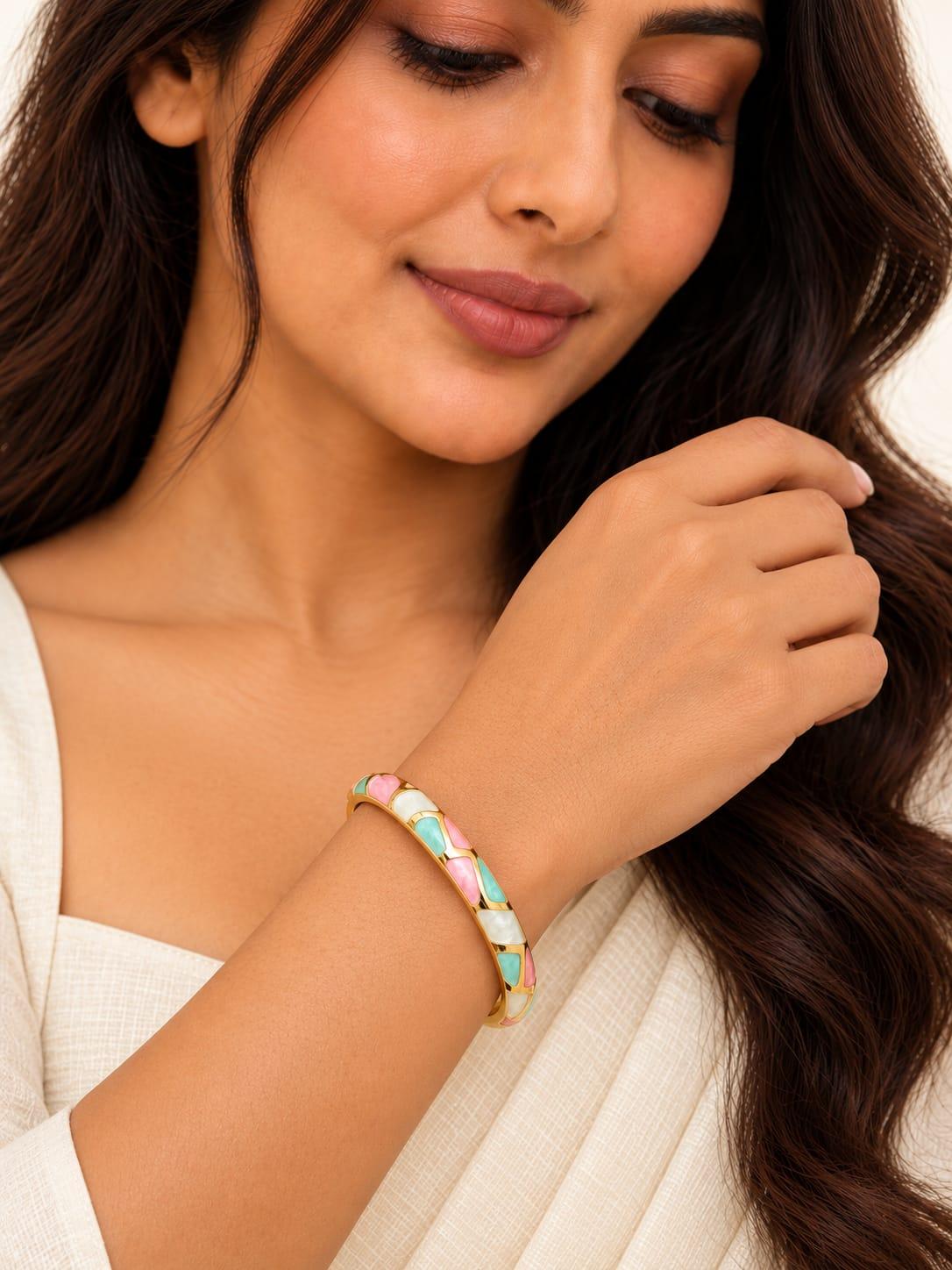 Crystal Bracelet Ring Set