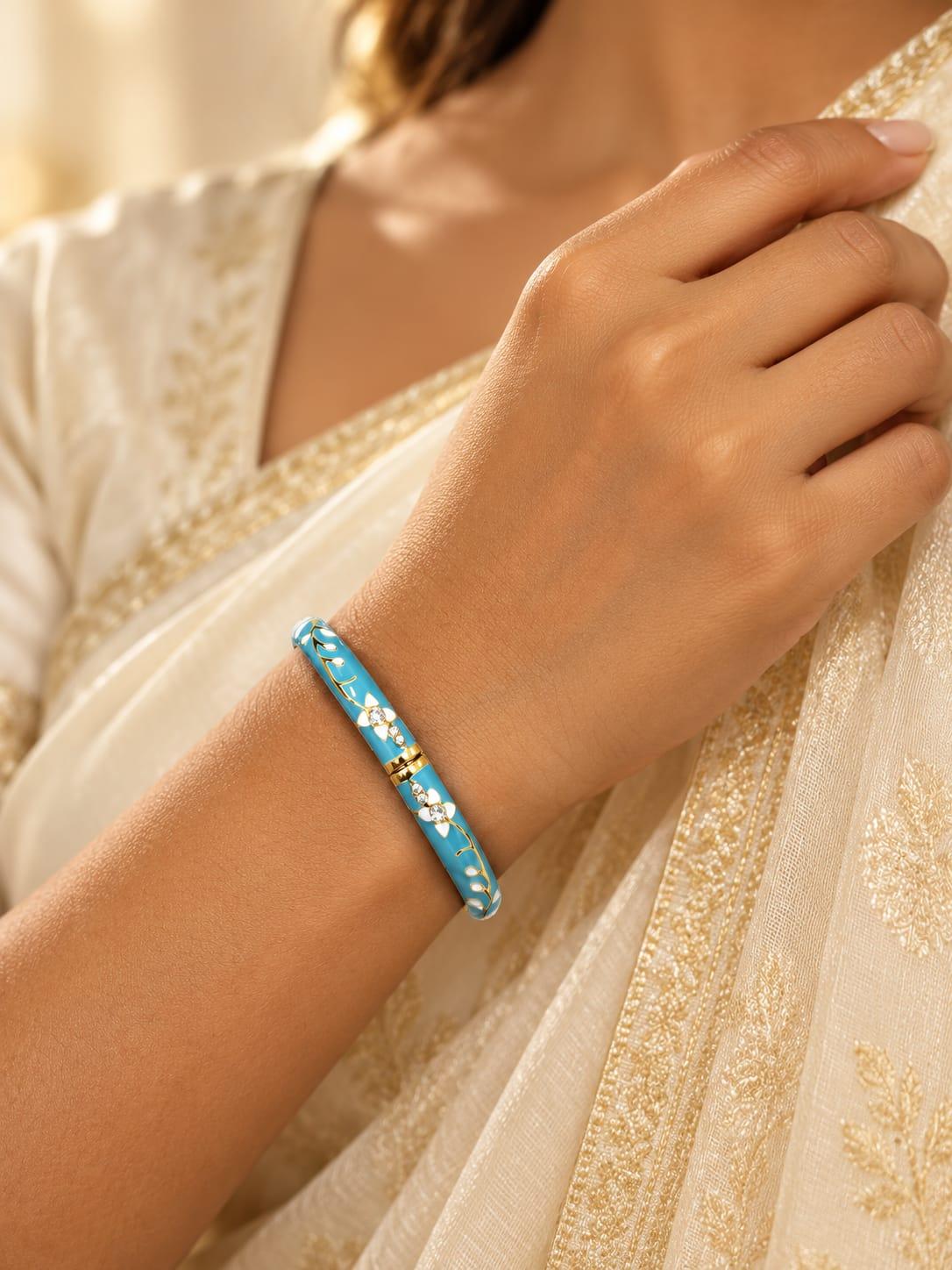 Crystal Bangle Ring Set