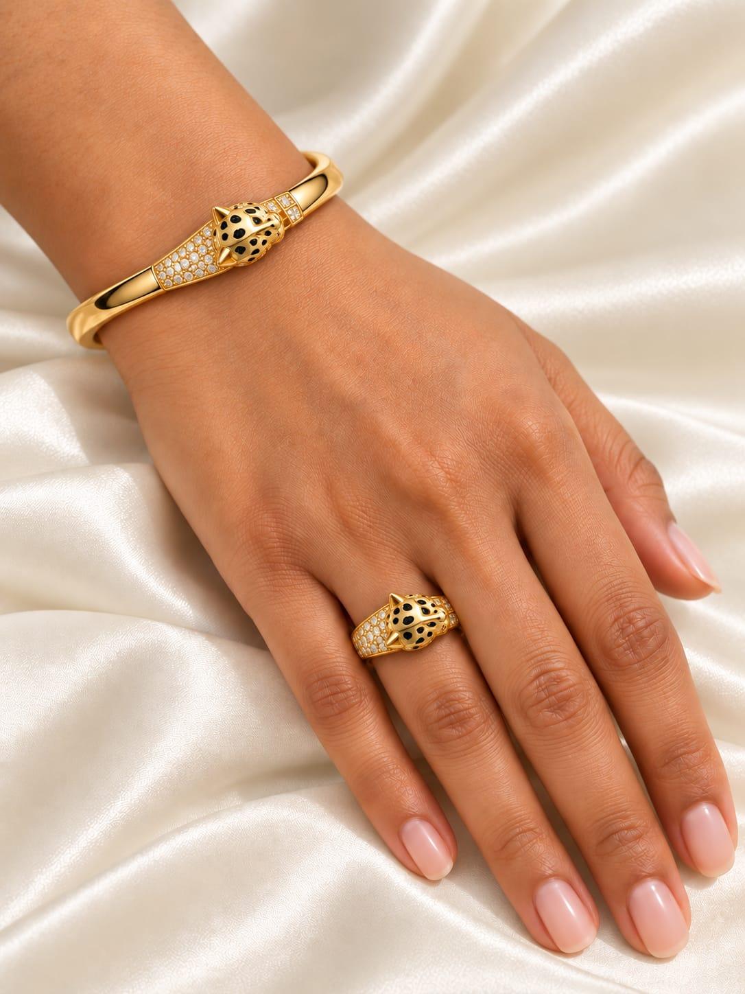 Pastel Petal Enamel Bangle