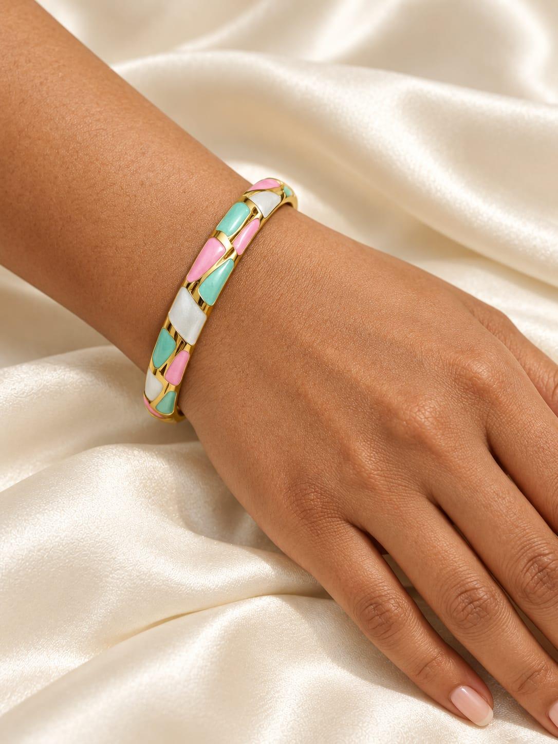 Crystal Bracelet Ring Set