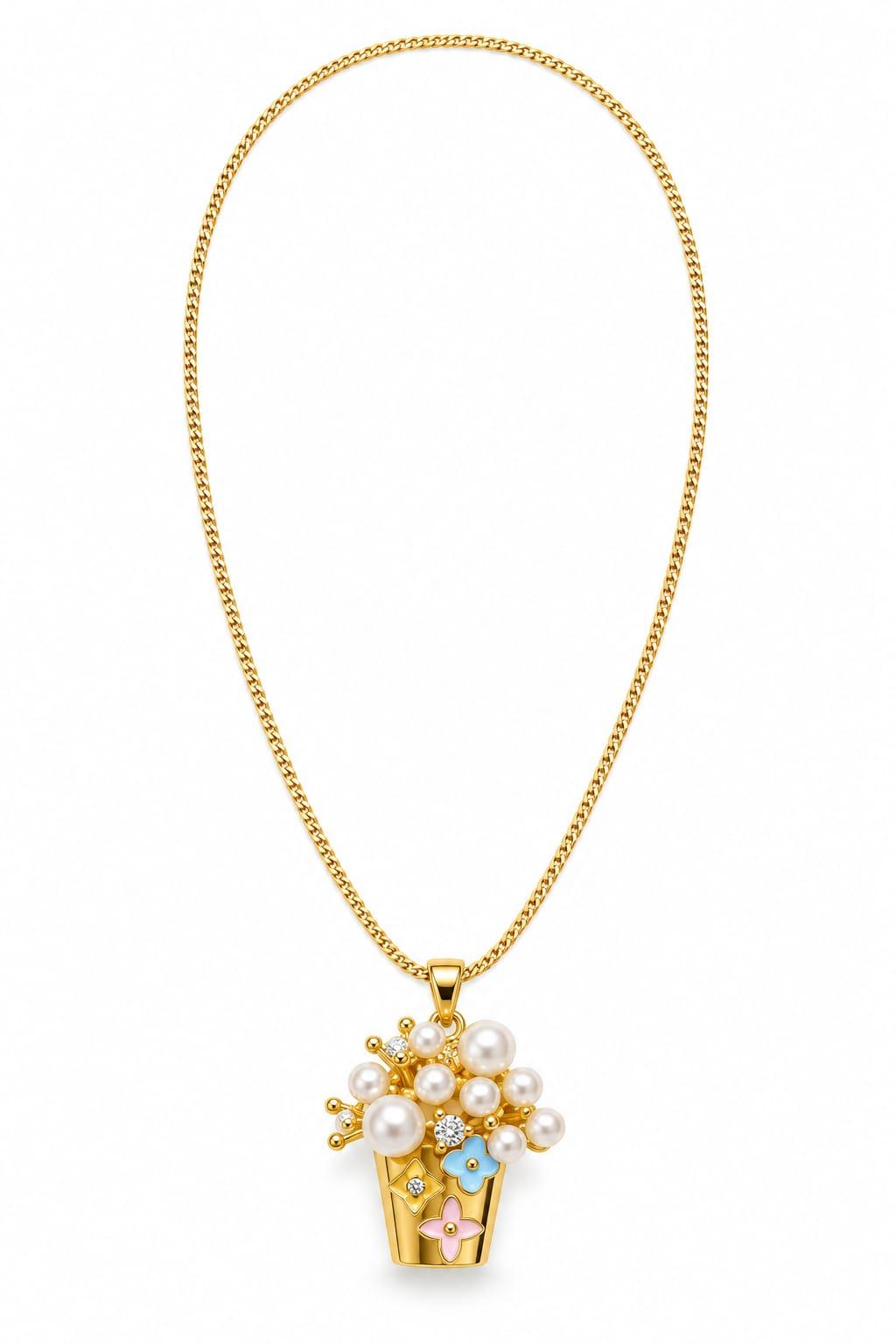 Floral Bouquet Necklace
