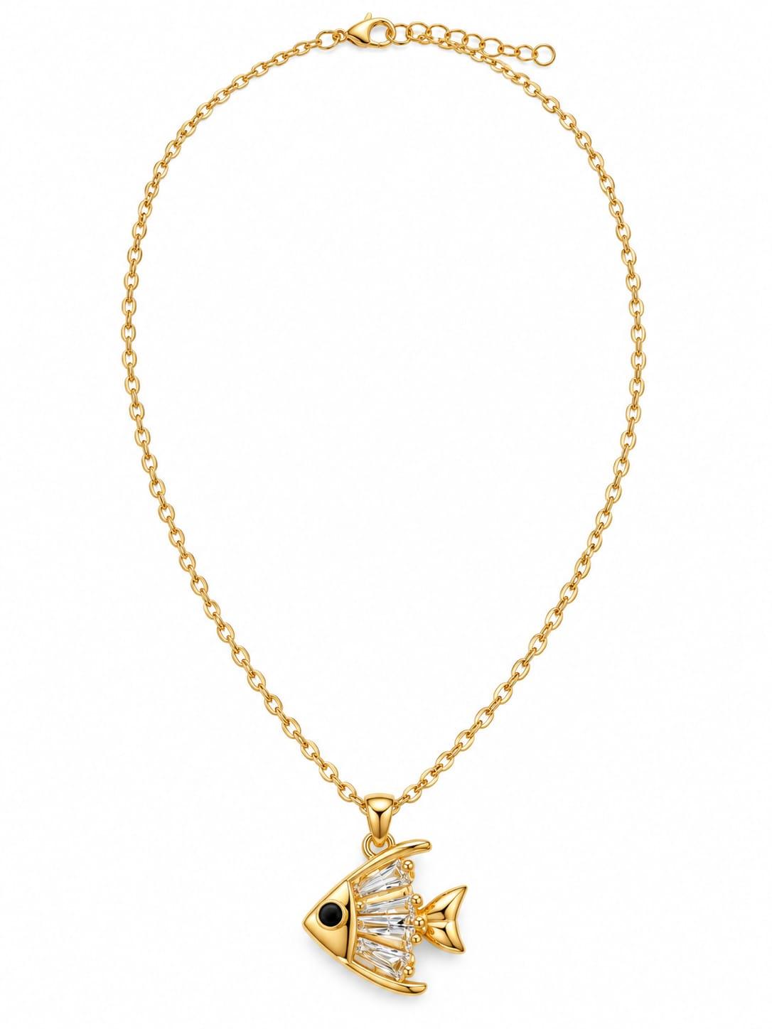 Gold Fish Necklace