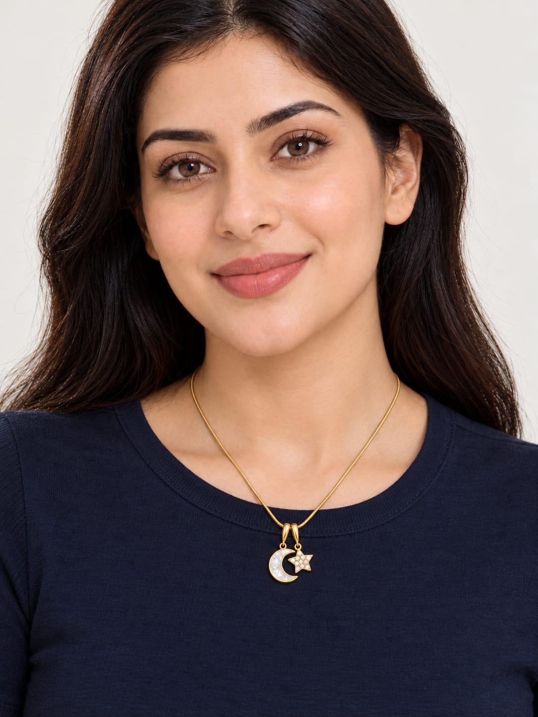 Moon Star Necklace