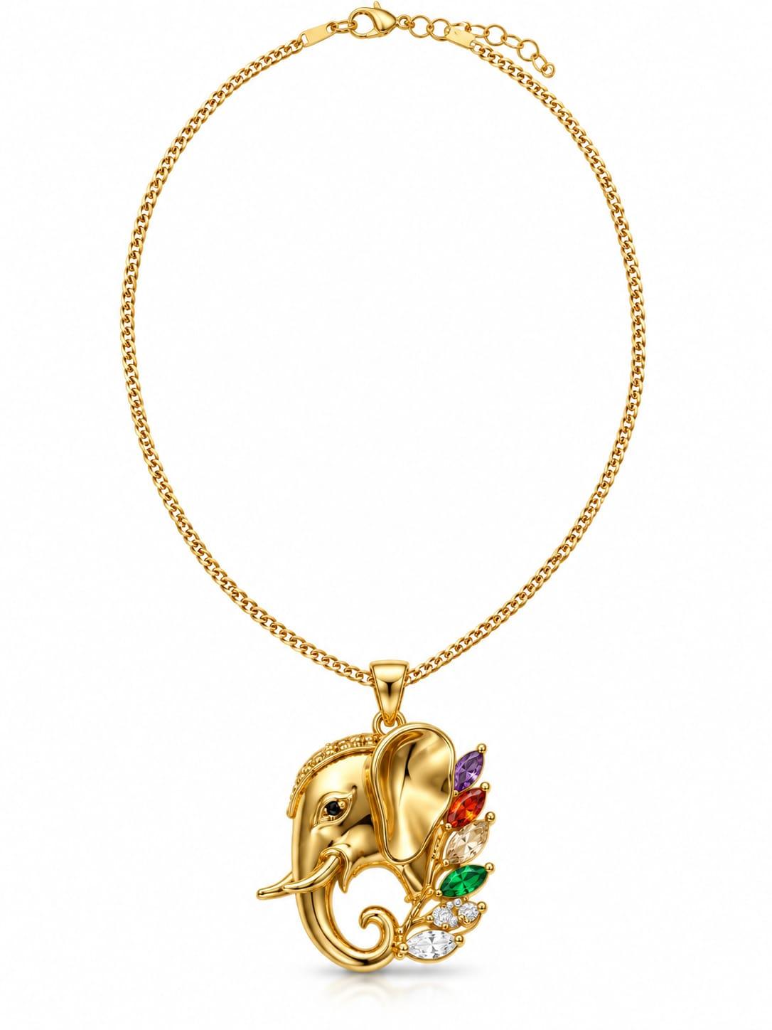 Colorful Elephant Necklace