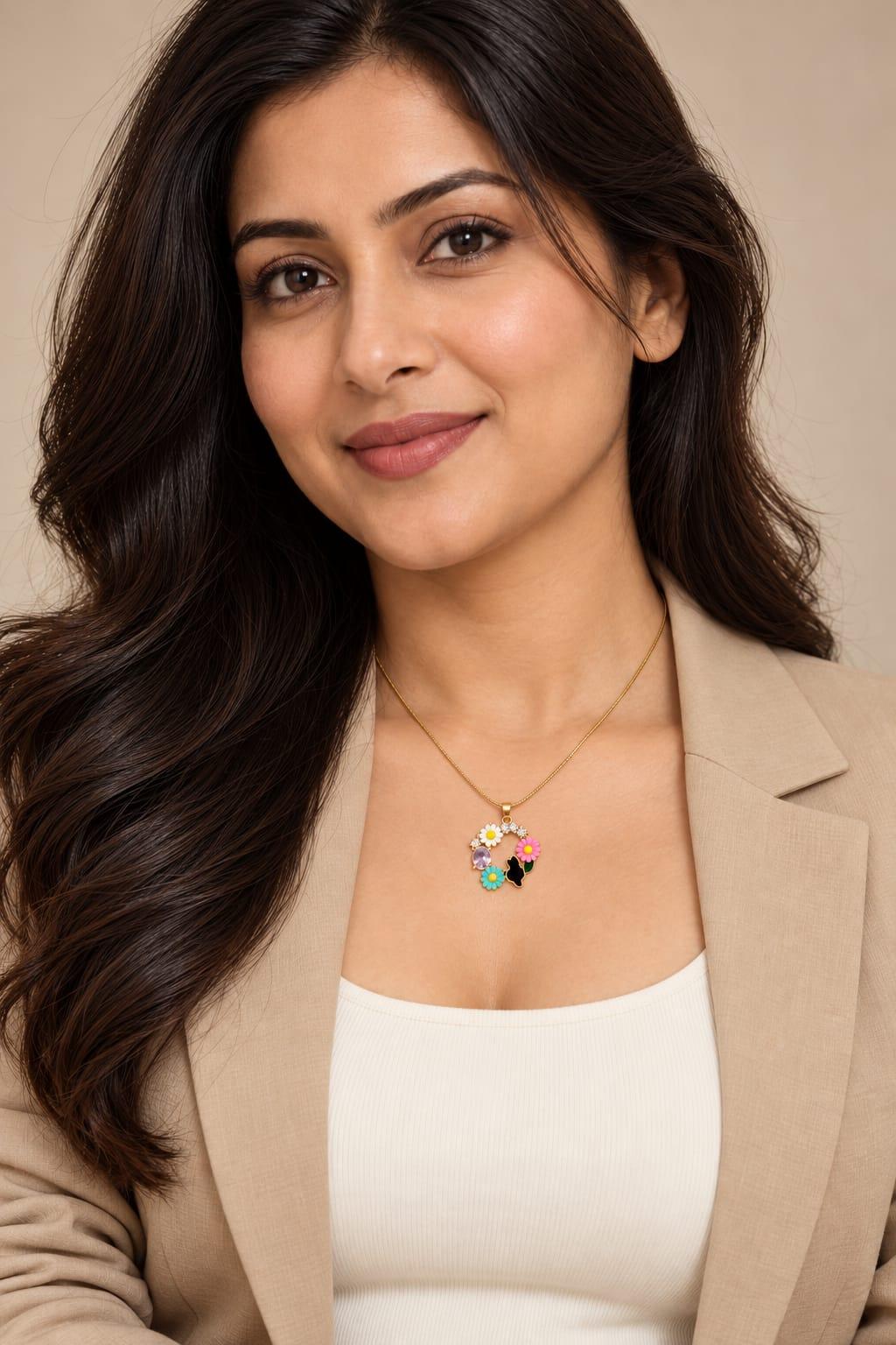 Floral Charm Necklace