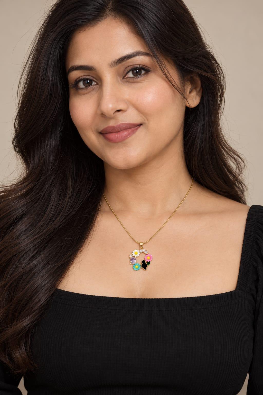 Floral Charm Necklace