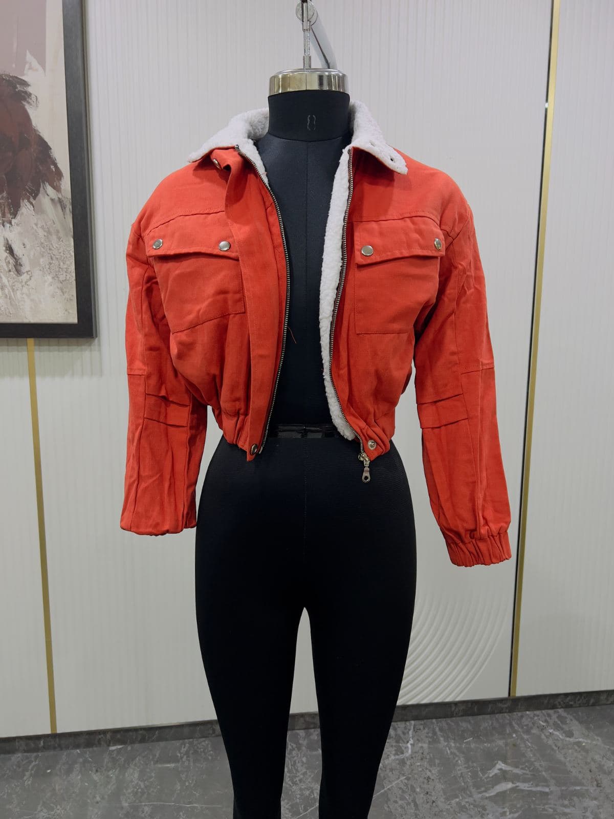 Corduroy Sherpa-Lined Jacket